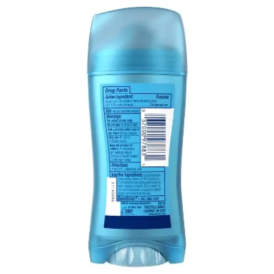 Secret Invisible Solid Antiperspirant & Deodorant - Waterlily Scent - 2.6oz image {1}