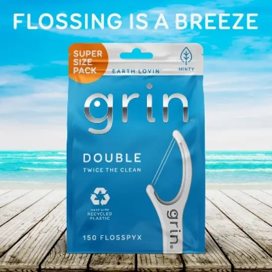 Grin Oral Care Double Floss Picks - 150ct image {7}