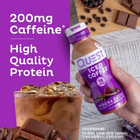 Quest Nutrition Iced Coffee Protein Shake - Mocha Latte image {4}