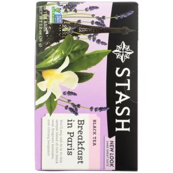 Stash Tea Black Breakfast In Paris Tea - Case of 6/18 Bags image {2}