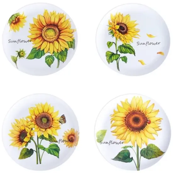 The Lakeside Collection Set of 4 Melamine Plates image {2}
