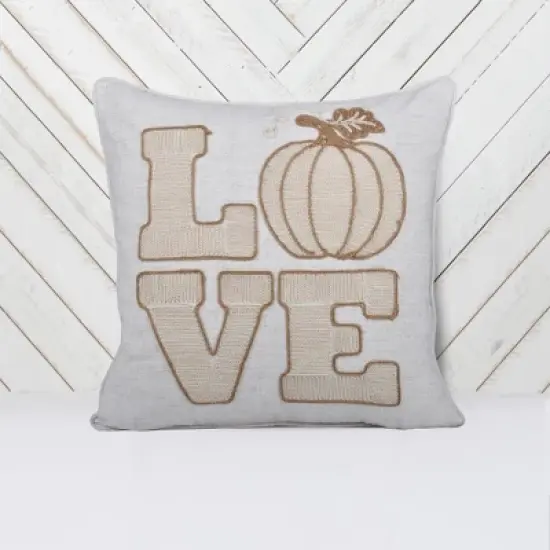 Chery Life Lace Embroidered Pumpkin Throw Pillow image {1}