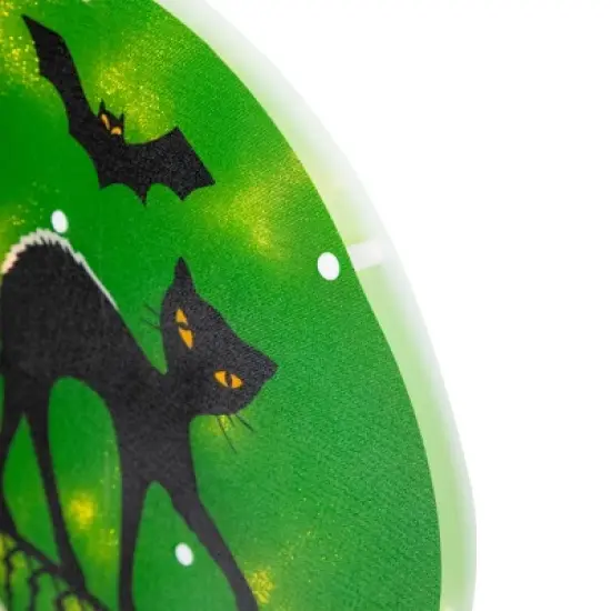 Northlight Lighted Black Cat with Bats Halloween Window Decoration - 13.75" image {6}