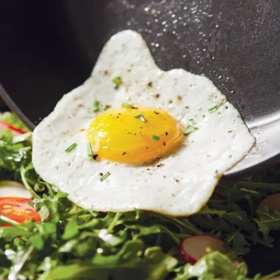 Ayesha Curry Professional 12.25" Covered Deep Frying Pan with Helper Handle Charcoal image {2}