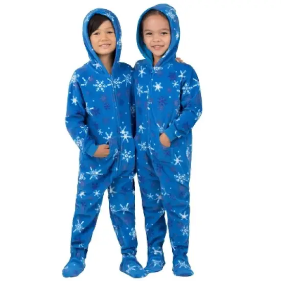 Footed Pajamas - Its A Snow Day Toddler Hoodie Fleece Onesie image {4}