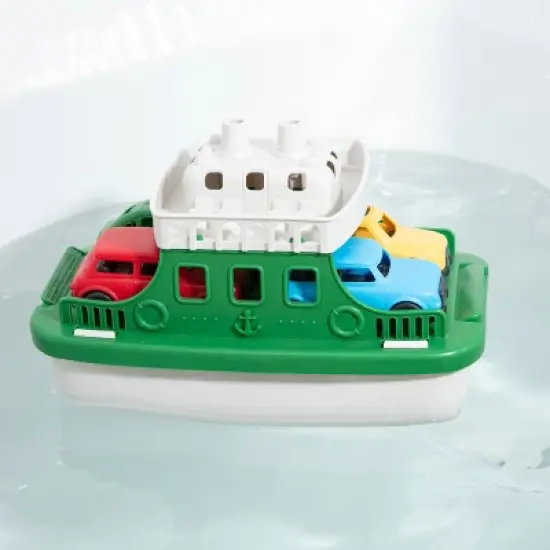 Boat Bath Toy Set for Toddlers, Carry Ship & 4 Mini Cars &ndash; Fun Water Toys for Bath, Pool, Beach Play, Safe & Non-Toxic Ferry Boat Toy image {3}