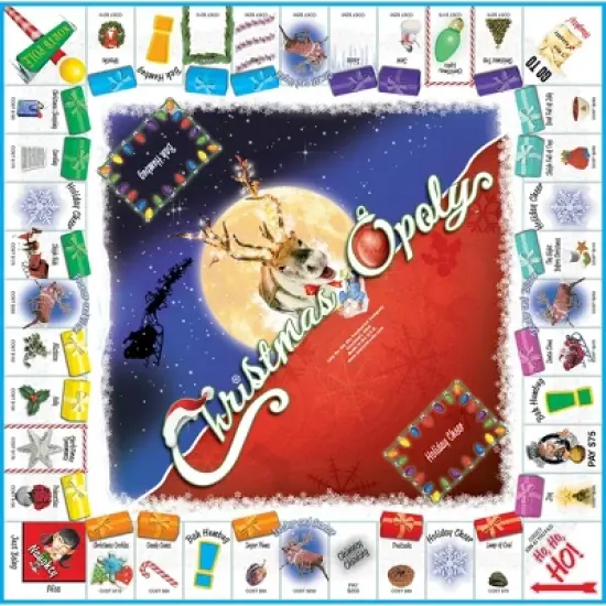 Late for the Sky: Christmas-Opoly Monopoly Board Game image {2}