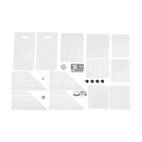 YIYIBYUS 20-slot Roll File Organizer, Movable File Storage Cart, Roll Document Holder image {4}