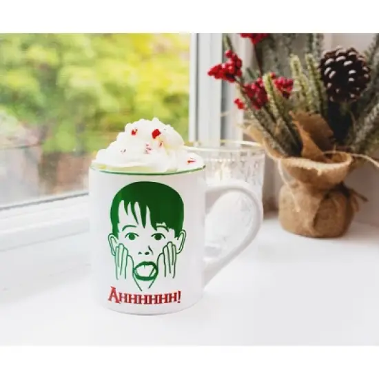 Silver Buffalo Home Alone Kevin Face Merry Christmas Ceramic Mug | Holds 14 Ounces image {5}