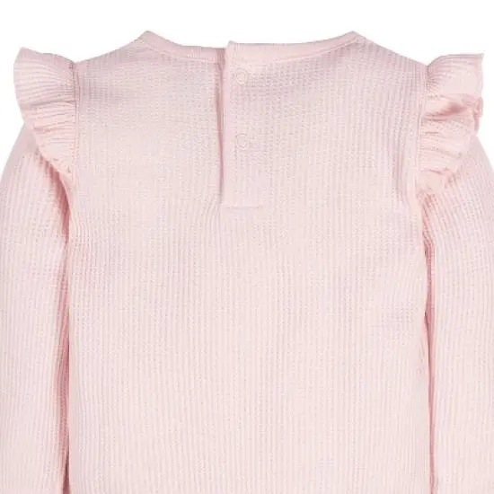 Gerber Baby Girls' Ruffle Long Sleeve Onesies&reg; Bodysuits - 2-Pack image {4}