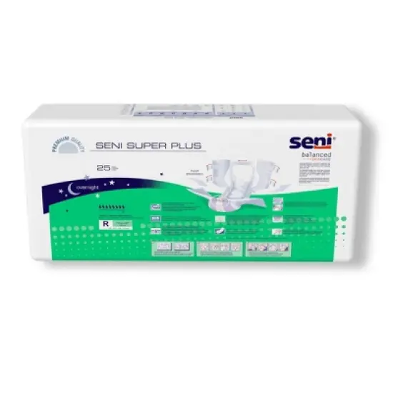 Seni Super Plus Adult Incontinence Brief Regular Heavy Absorbency Breathable / Overnight, S-RE25-BP1, Severe image {4}