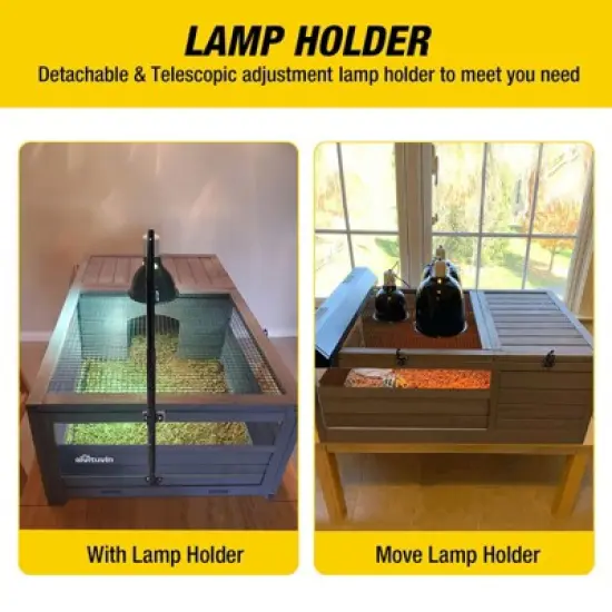 Aivituvin Wooden Tortoise House | Large Turtle Habitat-AIR21 image {4}