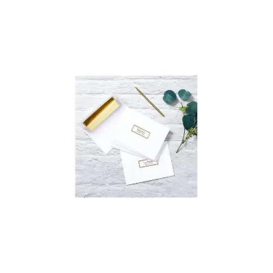 Avery Laser/Inkjet Address Label 1" x 2.63" Matte White/Gold 30 Labels/Sheet 10 Sheets/Pack (6540) image {6}