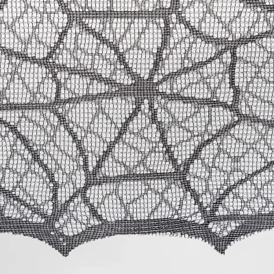 60"x84" Lace Halloween Tablecloth - Hyde and EEK! Boutique&trade;: Eerie Cobweb Design, Polyester Fabric, Festive Dining Decor image {2}