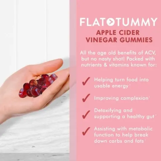 Flat Tummy ACV Gummies - 60ct image {4}