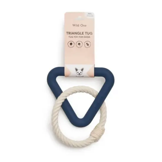 Wild One Triangle Tug Dog Toy - S image {5}