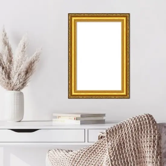 Amanti Art Colonial Embossed Gold Framed Dry Erase Magnetic Board image {7}