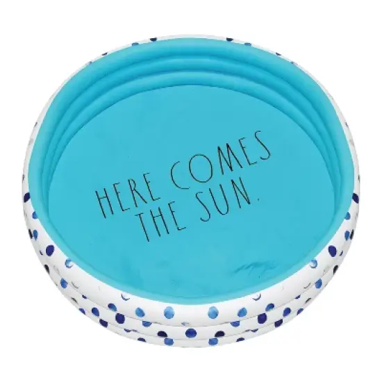 CocoNut Float Rae Dunn 54" Mini/Kiddie Pool - Indigo Polka Dot Patterned image {7}