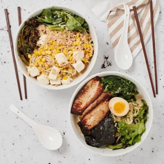 Infuse 6pc Ramen Bowl Set White: Stoneware, Dishwasher & Microwave Safe, 136oz Capacity, Solid Pattern, Round Shape, Kids & All Ages image {4}