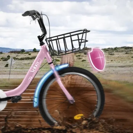 INFURNIC Bicycles 20 Inch Kids Bike for Boys and Girls Coaster and V-Brakes Lightweight Steel Frame, Pink, 55.9"*21.2"*31.5" image {3}