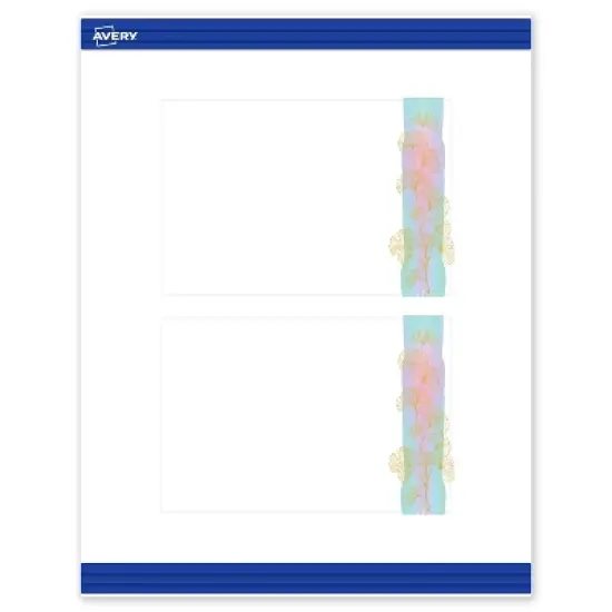 Avery Rectangle Postcards, Floral Design, 4" x 6", 20 Total image {9}