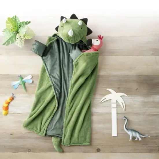 Dinosaur Kids' Hooded Blanket - Pillowfort&trade; image {3}