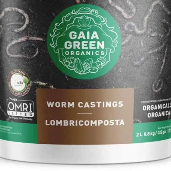GAIA GREEN 2 Liters All-Purpose Worm Castings Powder for Improved Soil Quality, Recommended for Household Plants, Urban Gardens, Lawns & Greenhouses image {3}