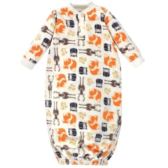 Hudson Baby Infant Boy Fleece Gowns, Forest image {1}