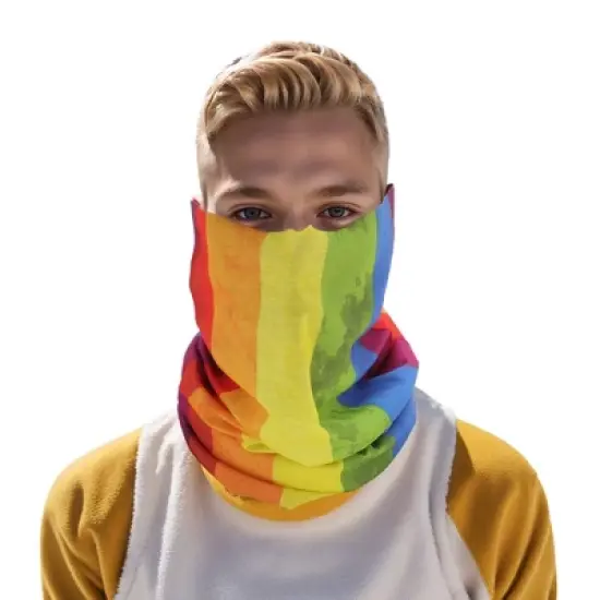 Unique Bargains Sunscreen Rainbows Pattern Face Scarf Mask Assorted Color 1 Pc image {3}
