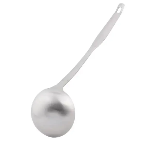 Unique Bargains Home Kitchenware Stainless Steel Soup Porridge Spoon Ladle 1 Pc image {2}