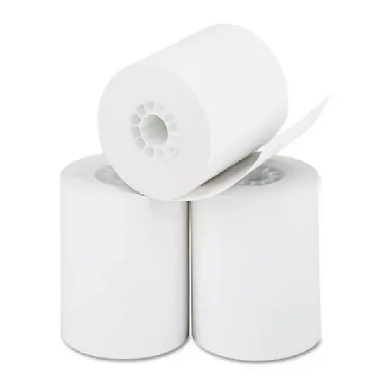 Iconex Direct Thermal Printing Thermal Paper Rolls, 2.25" x 85 ft, White, 3/Pack image {2}