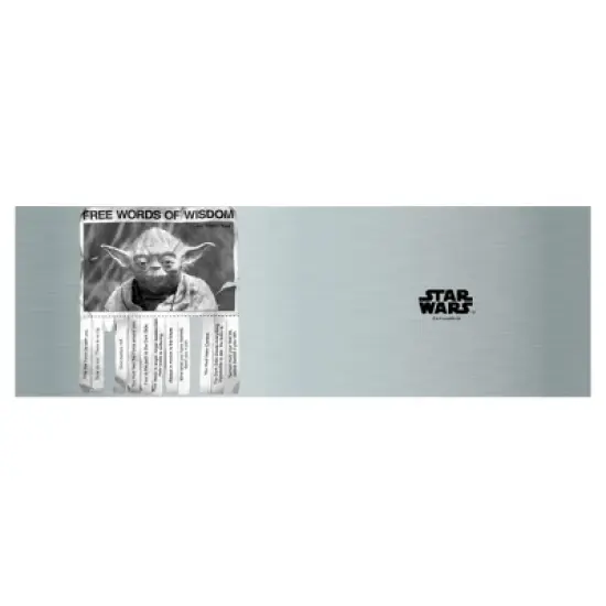 Star Wars Yoda Free Words of Wisdom Stainless Steel Tumbler w/Lid image {1}