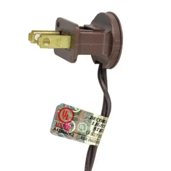 Brite Star 100ct Mini Christmas String Lights Clear - 68' Brown Wire image {5}