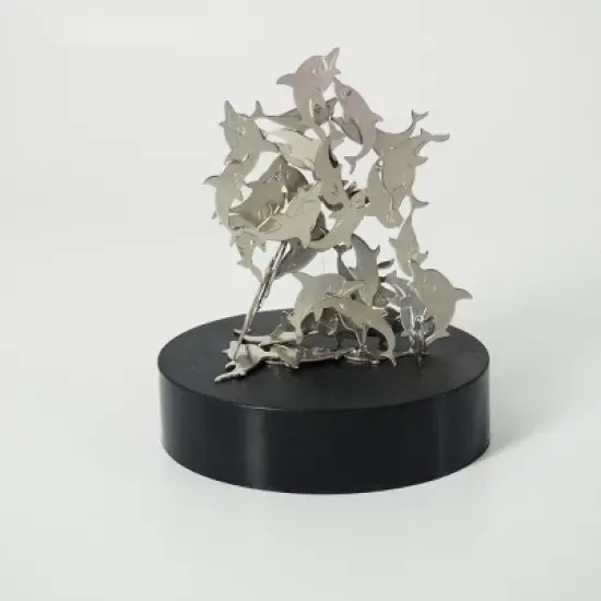 Insten Magnetic Dolphins Desktop Sculpture, Desk Toy & Decoration for Teens and Adults image {1}