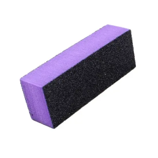 Unique Bargains 4 Way Nail File Art Shiner Polish Buffer Buffing Block  Black Purple 2 Pcs image {2}