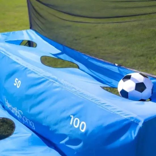 HearthSong Large Soccer Arcade Outdoor Active Game Set with Soccer Goal, Two Soccer Balls, and Carry Bag image {5}