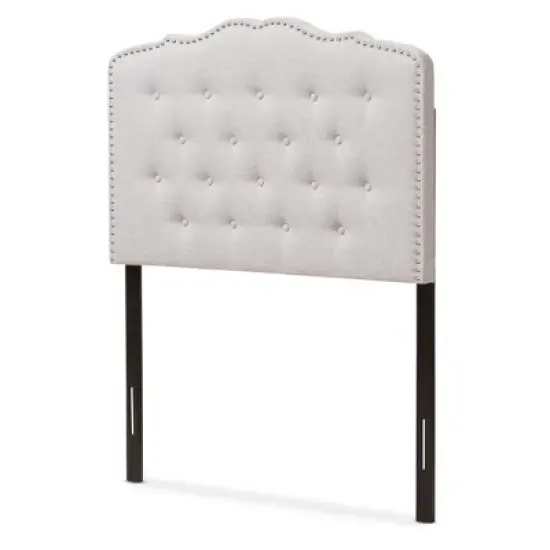 Lucy Modern And Contemporary Fabric Headboard - Baxton Studio image {5}