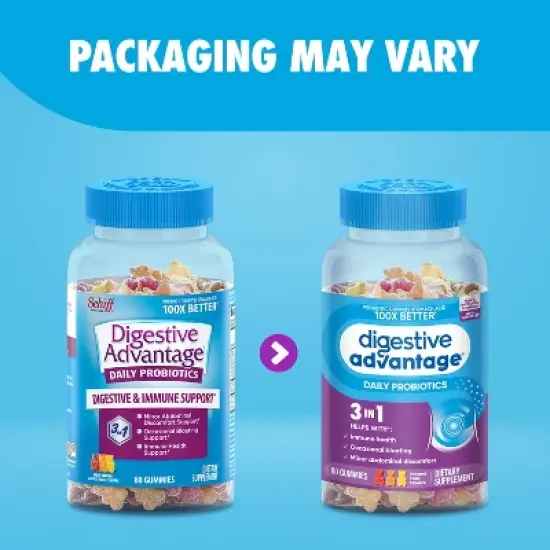 Digestive Advantage Probiotic Gummies - Fruit Flavors image {6}