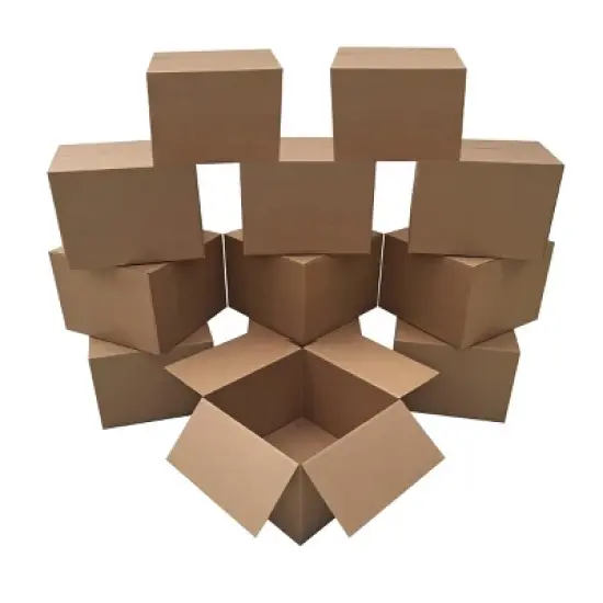 UBMOVE Pack of 12 Large Corrugated Moving Boxes 20" x 20" x15" image {7}