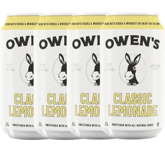 Owen&rsquo;s Craft Mixers | Classic Lemonade | Handcrafted in the USA with Premium Ingredients | Vegan & Gluten-Free Soda Mocktail and Cocktail Mixer image {3}