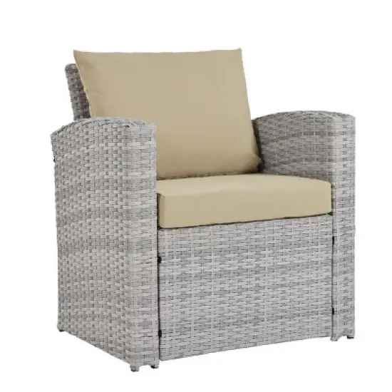 ELJGET 4 Piece Patio Furniture Set Outdoor Wicker Conversation Sets All Weather PE Rattan Sectional Sofa Set with Cushions & Coffee Table image {11}