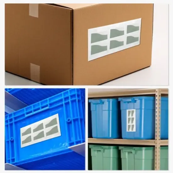 Horizontal Label Holder 3.94"x2.76" Clear 30 Pcs image {5}