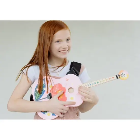 Buffalo Games TinkerTar Pink Floral Single String Guitar image {1}