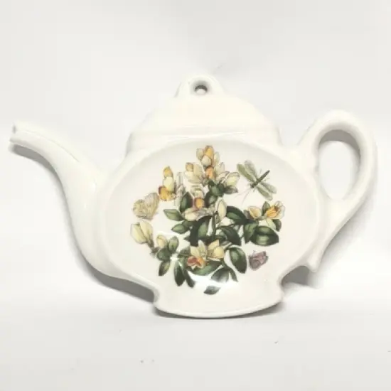Portmeirion Botanic Garden Teapot-Shaped Spoon Rest image {3}