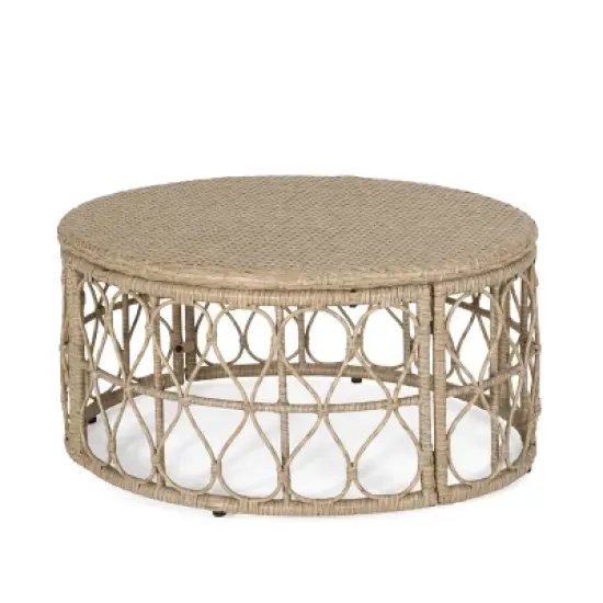 MOEPISY Patio Rattan Coffee Table image {4}