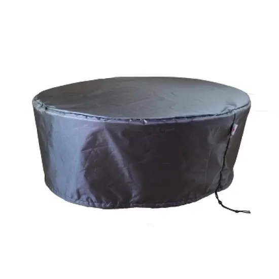 Summerset Shield Gold 2-Layer Polyester Fabric Outdoor Dining Set Round Cover, Charcoal Grey image {7}