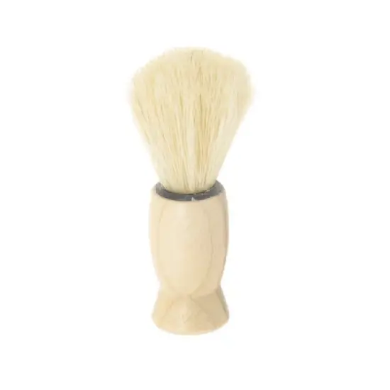 Unique Bargains Durable Shaving Brush 3.27"x0.87" Wood Color 1 Pc image {5}