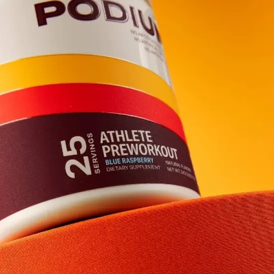 Podium Nutrition Athlete Pre-Workout Energy Drink - Blue Raspberry - 8.57oz/25 Servings image {3}