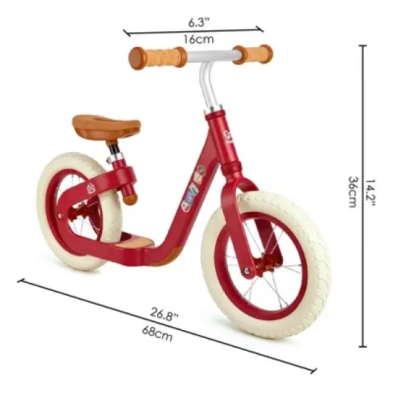 Hape: Get Up & Go Learn to Ride Balance Bike in Red, Ages 1+ image {5}