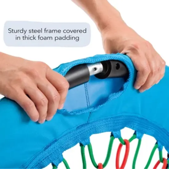 HearthSong 32-Inch FunShine Round Bungee Swing with Adjustable Seat for Kids image {3}